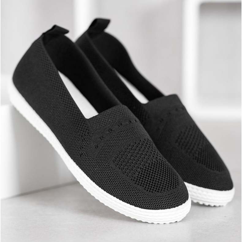 Via Giulia  Black Slipons 2