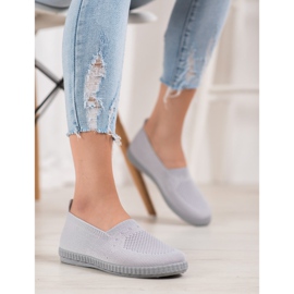 Via Giulia  Openwork Slip On Sneakers grey 2
