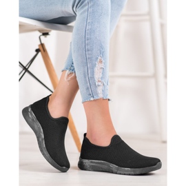 Super Mode Slip-on Sports Shoes black 1 Super Mode Slip-on Sports Shoes black 1