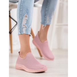 Super Mode Slip-on Sports Shoes pink 1