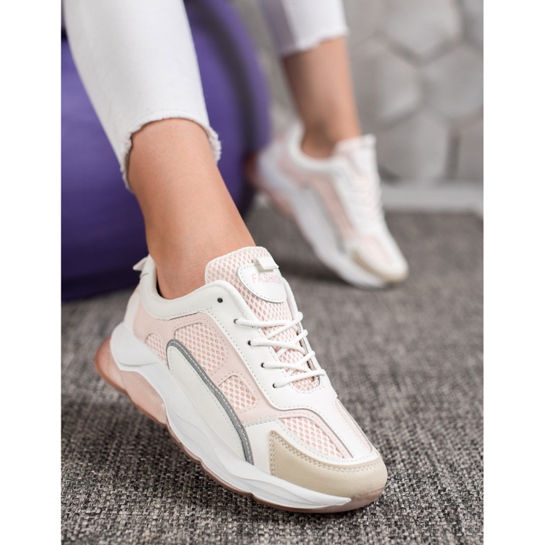 Via Giulia  Sneakers With Glitter Fashion white pink 2 Via Giulia  Sneakers With Glitter Fashion white pink 2