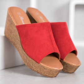 Renda High-heeled sandals red 1