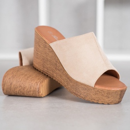 Renda High-heeled sandals brown 2