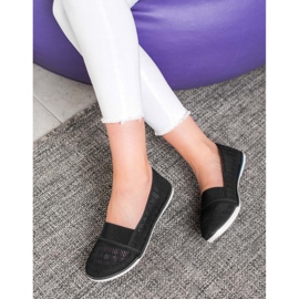 Bona Slip-on Openwork Shoes black 2