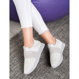 SHELOVET Slip-on Sneakers With Mesh grey 1