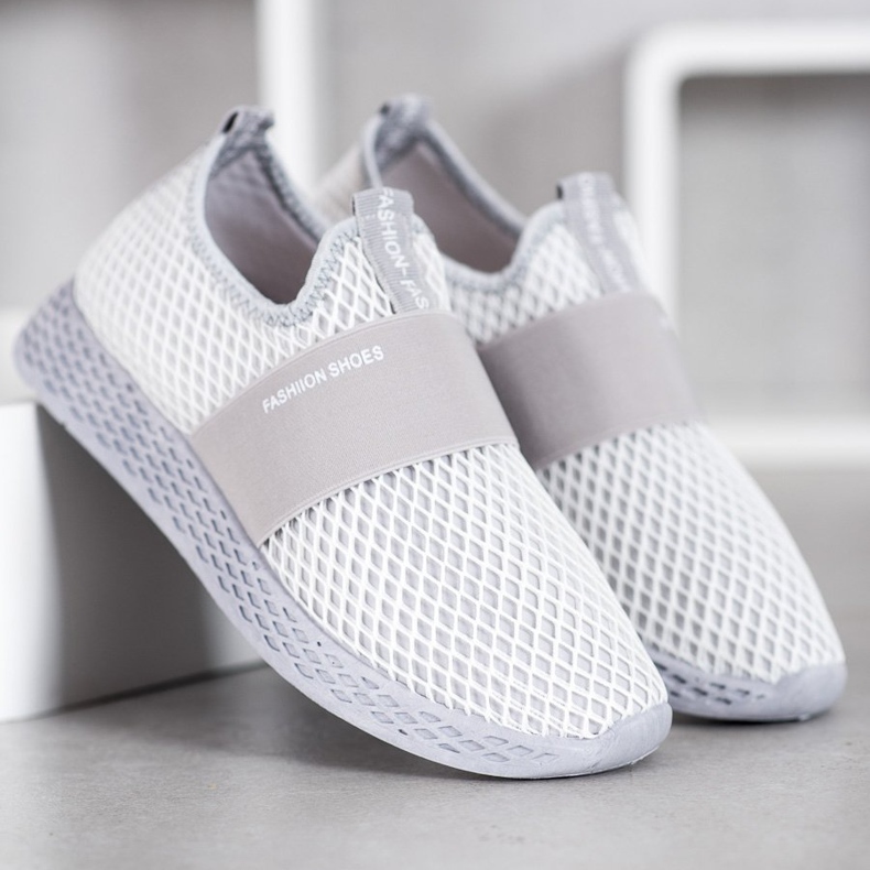 SHELOVET Slip-on Sneakers With Mesh grey 2