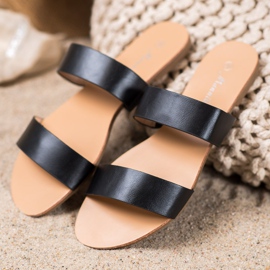 Mannika Classic Eco Leather Slippers black 1