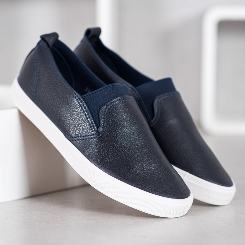 Bona Eco Leather Slipons blue 1 Bona Eco Leather Slipons blue 1