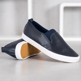 Bona Eco Leather Slipons blue 2 Bona Eco Leather Slipons blue 2