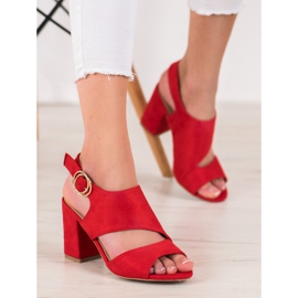 Mannika Red High Heeled Sandals 1
