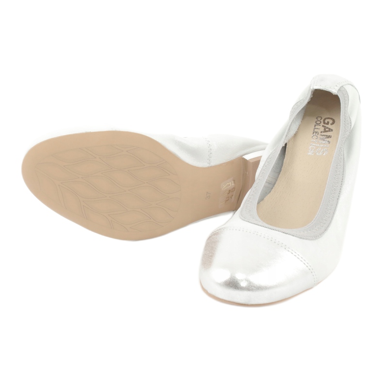 Gamis Comfortable silver leather ballerinas grey 3 Gamis Comfortable silver leather ballerinas grey 3