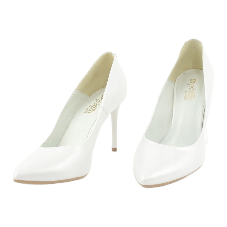 Pumps on a pin, white pearl Espinto C-602/134 2