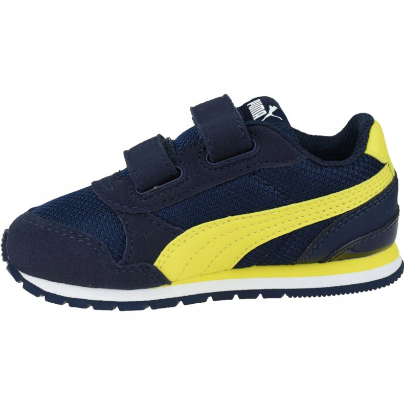 Puma St Runner V 2 Infants Jr 367137-09 navy blue yellow 1