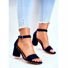 Vinceza Women's Suede Sandals Navy Blue More and More! 2