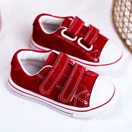 Apawwa Children's Sneakers Red Stavia Velcro 2 Apawwa Children's Sneakers Red Stavia Velcro 2