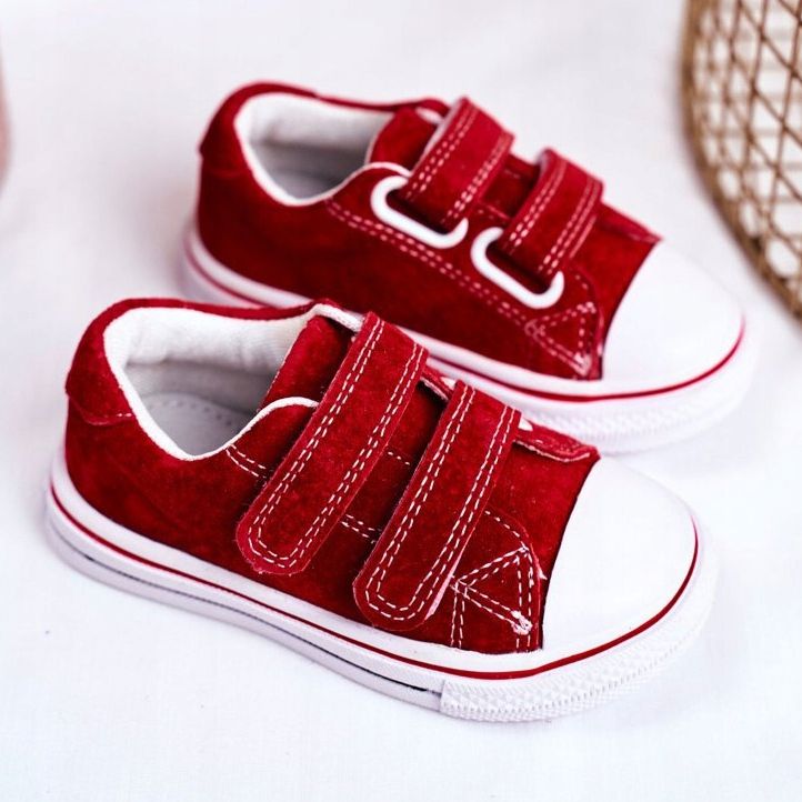 Apawwa Children's Sneakers Red Stavia Velcro 2
