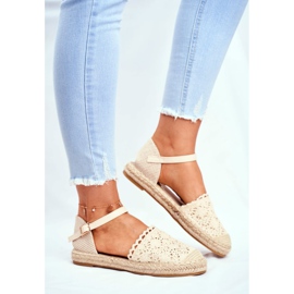 Women's Espadrilles On Beige Platform Vienna 2