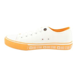 Big Star FF274234 yellow sole sneakers, white 1