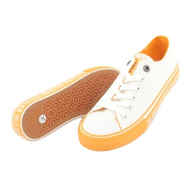Big Star FF274234 yellow sole sneakers, white 4