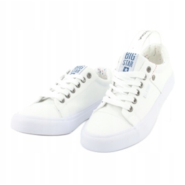 Big Star Men's sneakers tied white AA274511 3