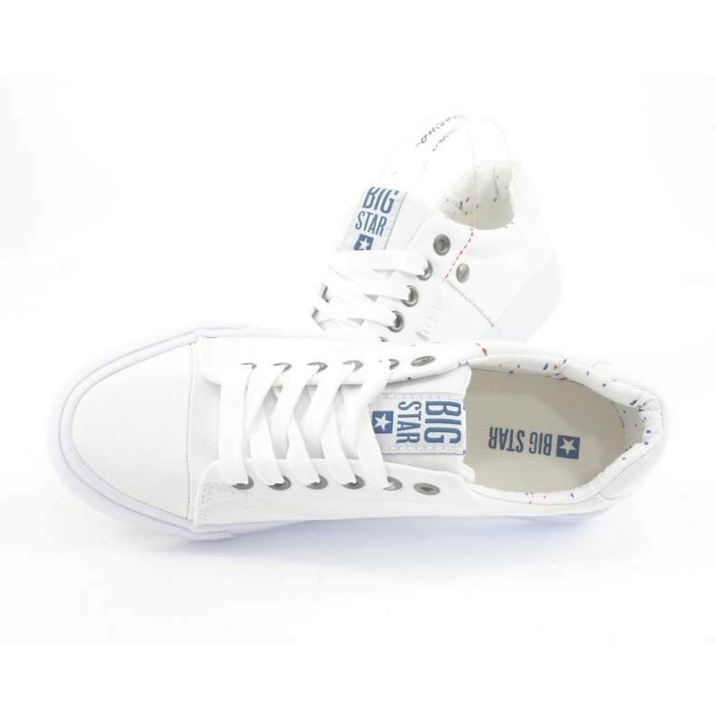 Big Star Men's sneakers tied white AA274511 4