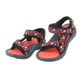 American Club sandals 8122 foam insert navy blue orange 2