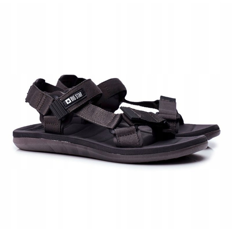 Men's Sport Sandals Gray Big Star FF174501 grey 1