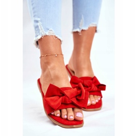 Malaysia Women's Slippers With Red Bows 2