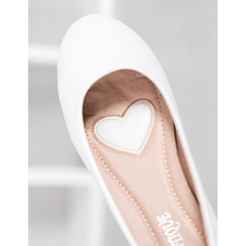 Diamantique White ballerinas 1