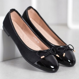 Diamantique Ballerinas With Mesh black 2