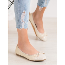 Diamantique Ballerinas With Mesh brown 1