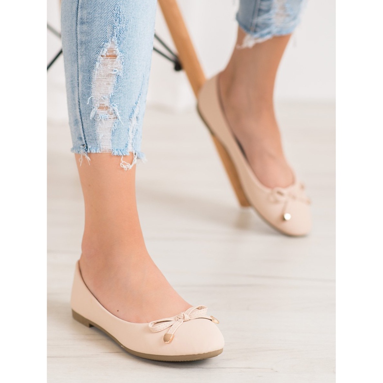 Diamantique Classic Beige Ballerinas brown multicolored 2