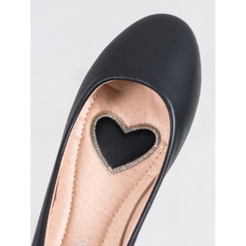 Diamantique Black Ballerinas 1