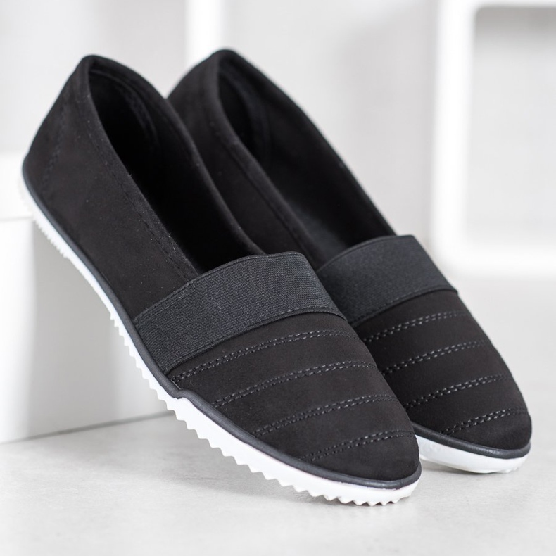 Bona Suede Slip On Shoes black 2