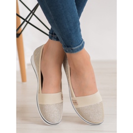 SDS Slip-on Ballerinas With Glitter yellow 1