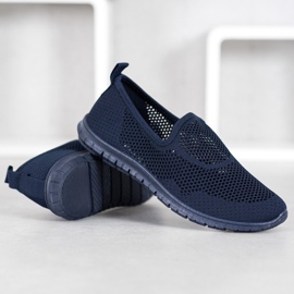 Bona Openwork Slipons navy blue blue 1