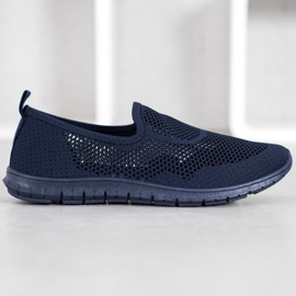 Bona Openwork Slipons navy blue blue 2