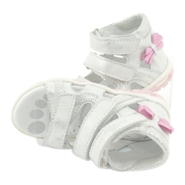 Ren shoe sandals with a bow 1489 white silver -plated Ren BUT 1