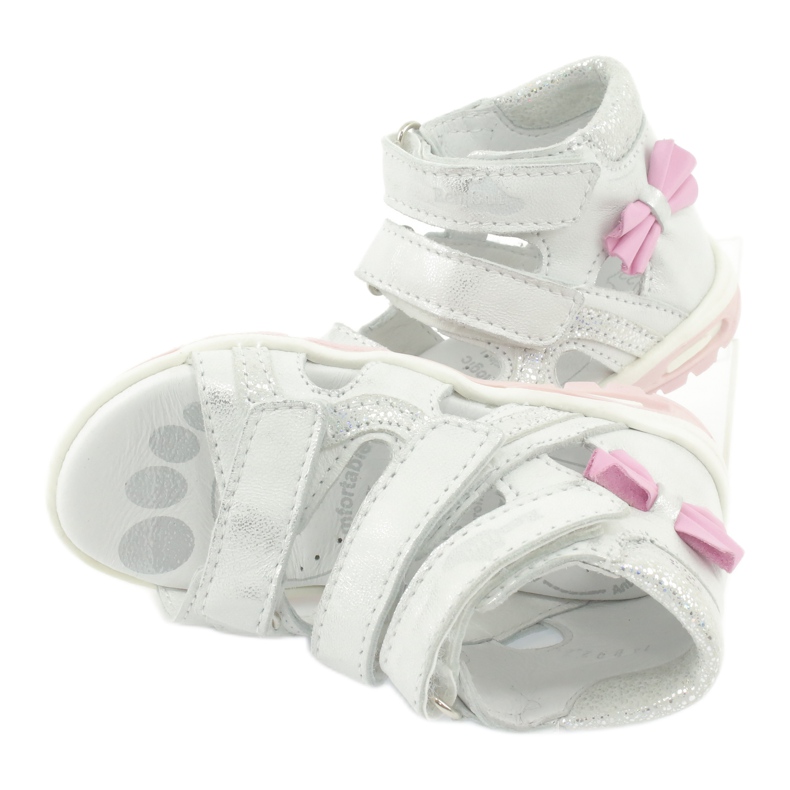 Ren shoe sandals with a bow 1489 white silver -plated Ren BUT 1