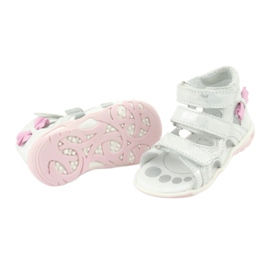 Ren shoe sandals with a bow 1489 white silver -plated Ren BUT 4