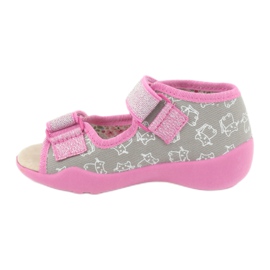 Befado yellow children's shoes 342P006 pink grey 1