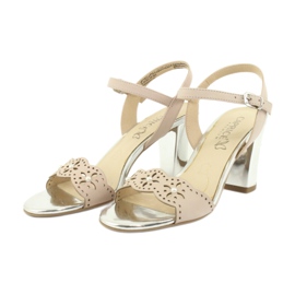Caprice sandals women's shoes 28303 multicolored pink 4