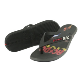 RIDER 82799 ACDC flip-flops THONG AD men BRAZIL black multicolored 2