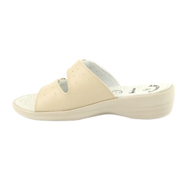 American Club Beige American buckle slippers 1