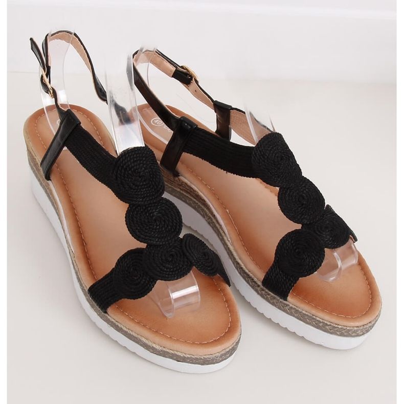 Black women's sandals L6628 Black 1 Black women's sandals L6628 Black 1