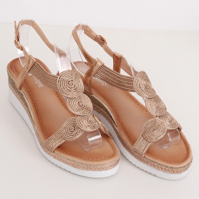 Champagne women's sandals L6628 Champagne multicolored 1