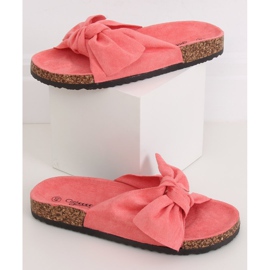 Coral cork slippers G-580 Coral pink 1