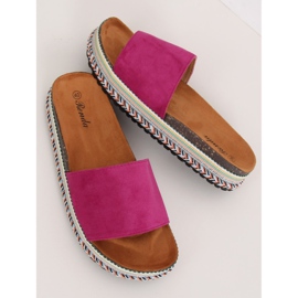 Violet women's slippers BQ-50 Rose Red purple 1