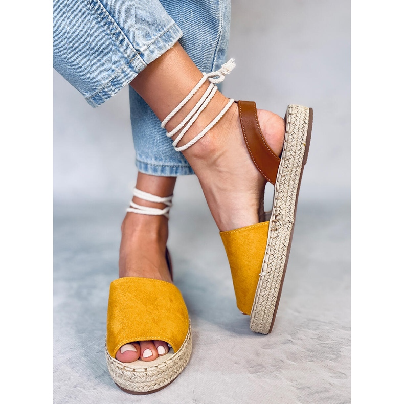 Women's honey espadrilles LL908 Yellow 1