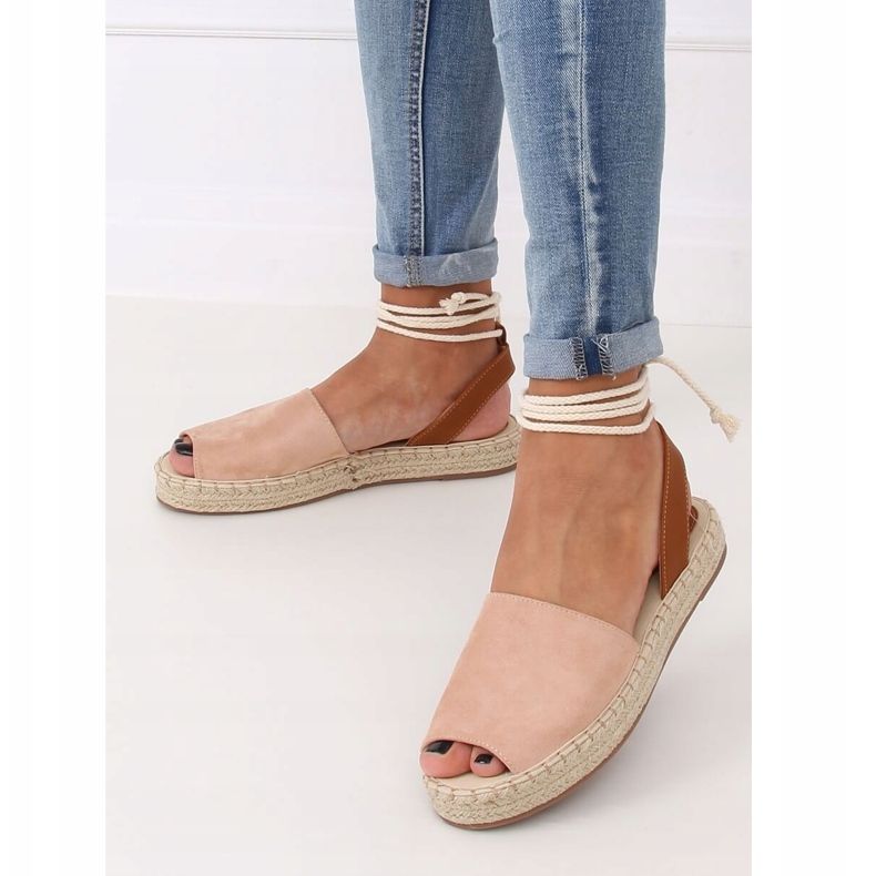 Pink women's espadrilles LL908 Nude 1 Pink women's espadrilles LL908 Nude 1